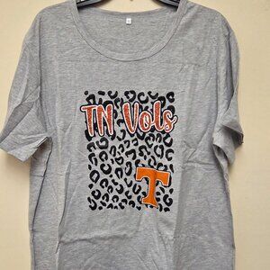 New Tennessee Volunteers UT T-shirt Gray Women's Size XXL